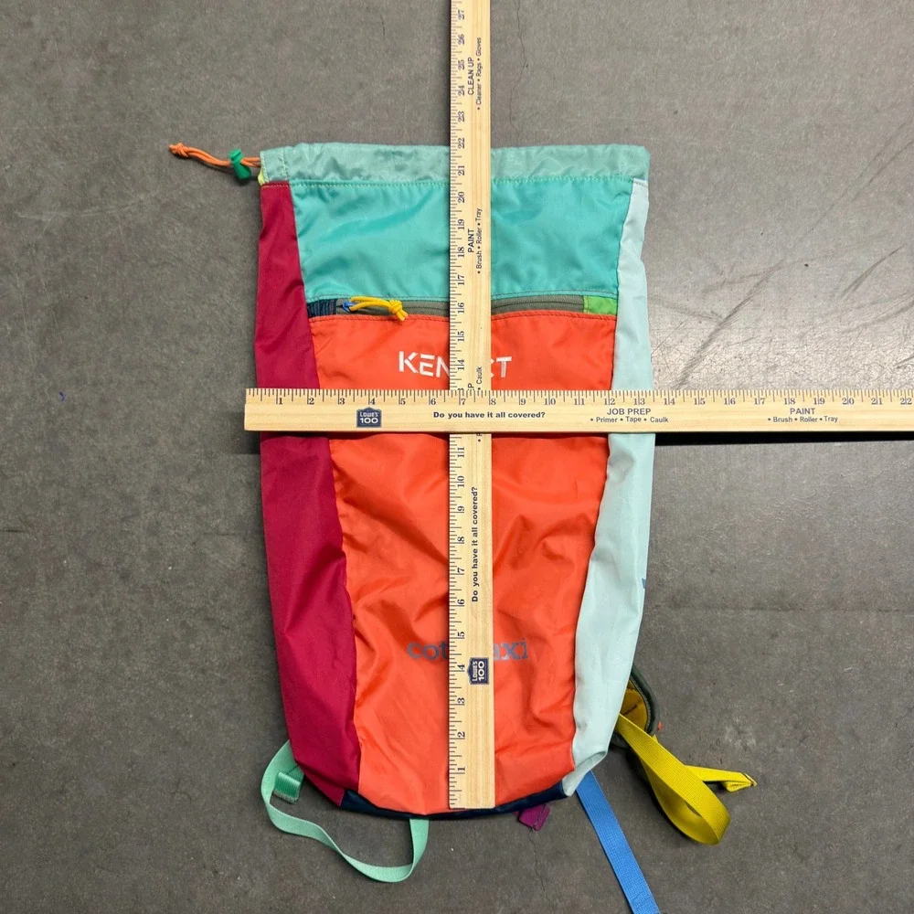 Cotopaxi Luzon 18L Del Dia Backpack Multicolor Colorblock Daypack Kenect Logo